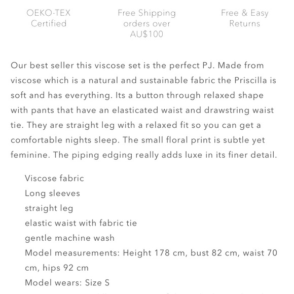 Ginger Lily Australia Sleepwear Set - Picture 9 of 9